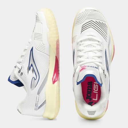 Joma TECLS2602C Electric Lady Toprak Kort Kadın Tenis Ayakkabısı - Beyaz/Pembe