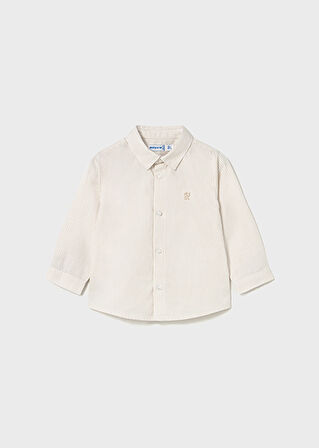 Mayoral Kahverengi Uzun Kollu Erkek Bebek Gömlek 124