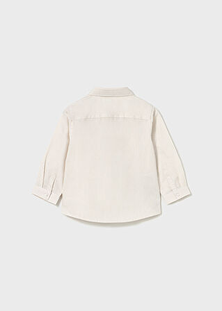 Mayoral Kahverengi Uzun Kollu Erkek Bebek Gömlek 124