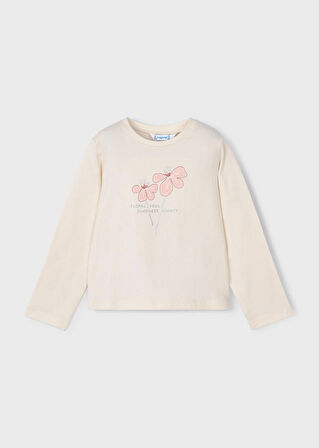 Mayoral Kız Çocuk Çiçek Baskılı Sweatshirt