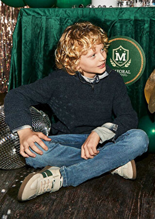 Mayoral Erkek Çocuk Denim Pantolon 8-14 Yaş Mavi