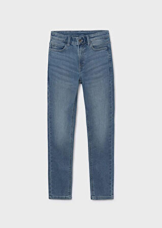 Mayoral Erkek Çocuk Denim Pantolon 8-14 Yaş Mavi