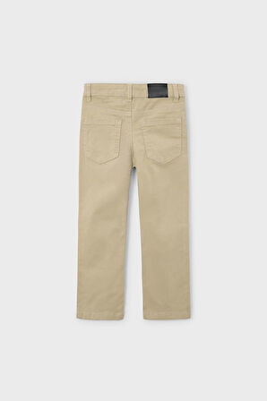 Erkek Çocuk Slim Fit 5 Cepli Pantolon - Bej | 5 Yaş