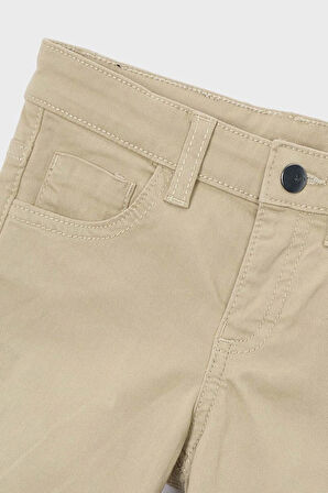 Erkek Çocuk Slim Fit 5 Cepli Pantolon - Bej | 5 Yaş