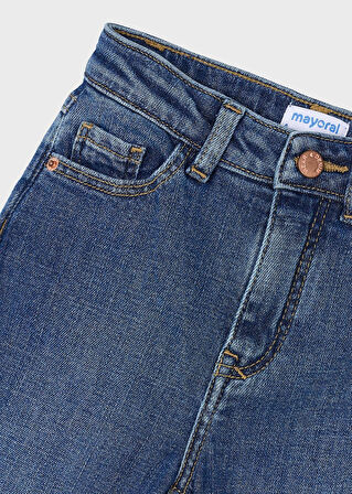 Mayoral Kız Çocuk Geniş Paça Kot Pantolon