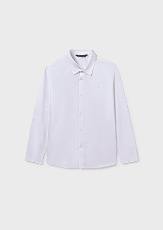 Mayoral Beyaz Erkek Çocuk Klasik Gömlek 874