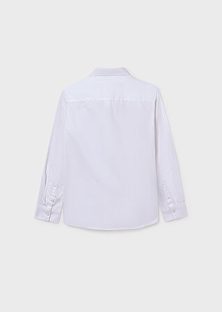 Mayoral Beyaz Erkek Çocuk Klasik Gömlek 874