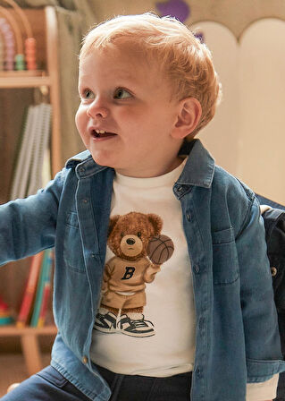 Mayoral Erkek Bebek Ayıcıklı Sweatshirt