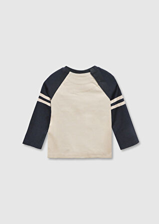 Mayoral Lacivert Erkek Bebek Uzun Kollu Baskılı T-shirt 2059