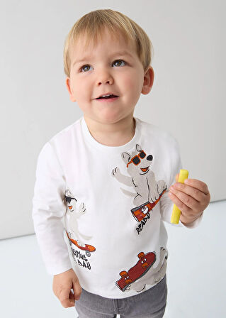 Mayoral Erkek Bebek Baskılı Sweatshirt