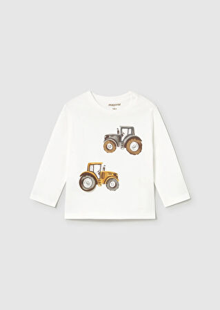 Mayoral Erkek Bebek Traktör Baskılı Sweatshirt