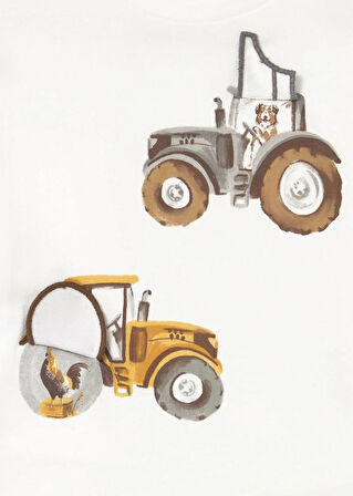 Mayoral Erkek Bebek Traktör Baskılı Sweatshirt
