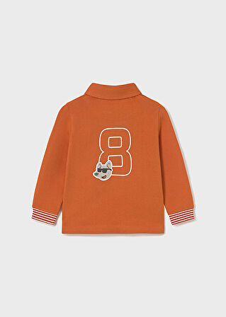 Mayoral Turuncu Erkek Bebek Polo Yaka Uzun Kollu Tişört 2101