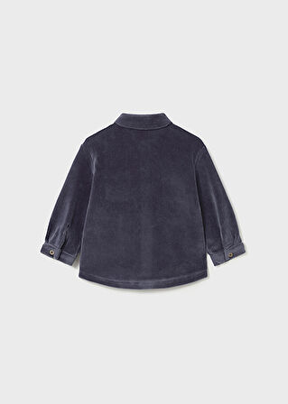 Mayoral Koyu Mavi Erkek Bebek Kadife Gömlek 2105