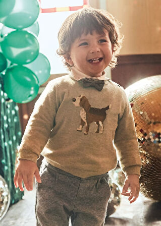 Mayoral Bej Erkek Bebek Kazak 2343