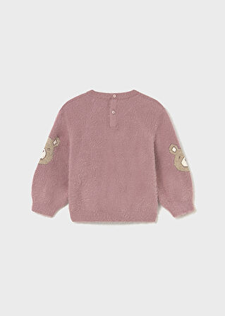 Mayoral Pembe Kız Bebek Kürklü Kazak 2356