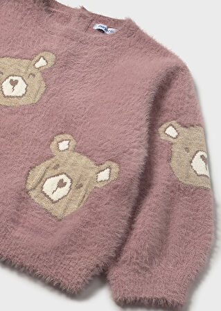 Mayoral Pembe Kız Bebek Kürklü Kazak 2356