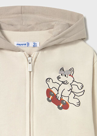 Mayoral Erkek Bebek Fermuarlı Kapşonlu Hırka