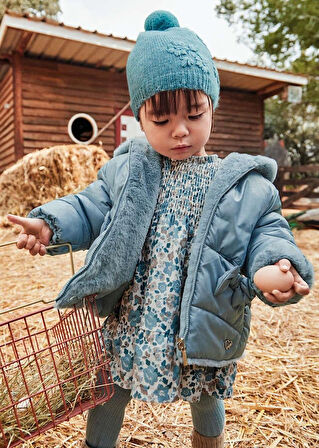 Mayoral Kız Bebek Çift Taraflı Mont 18-4 Yaş Mavi