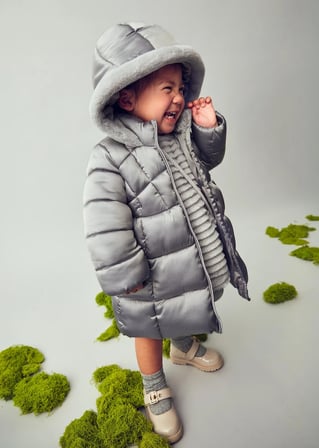 Mayoral Kız Bebek Yumuşak Şişme Mont Gri