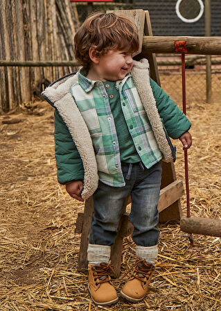 Mayoral Gri Erkek Bebek Jean Jogger 2508