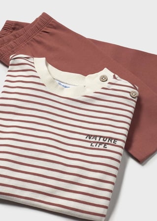 Mayoral Kız Bebek Tayt Sweat Takım Kahverengi