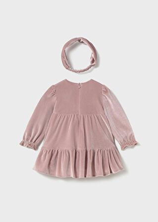 Mayoral Kız Bebek Uzun Kol Kadife Elbise