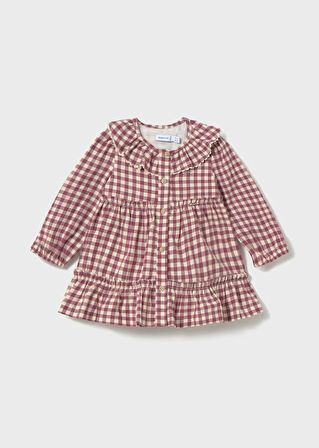 Mayoral Pembe Kız Bebek Vichy Elbise 2910