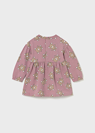 Mayoral Pembe Kız Bebek Desenli Elbise 2916