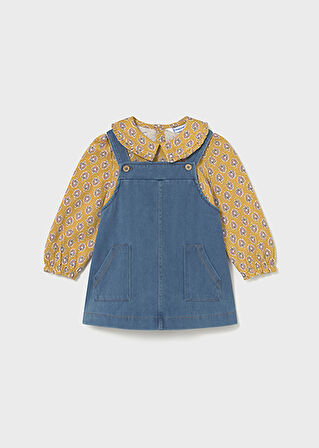 Mayoral Kız Bebek Salopet Elbise Ve Bluz Takım 2926