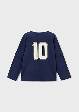 Mayoral Mavi Erkek Çocuk Çift Kollu Sweatshirt 4075