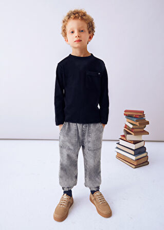 Mayoral Lacivert Erkek Çocuk Uzun Kollu Tişört 4082