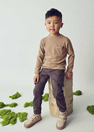 Mayoral Kahve Erkek Çocuk Uzun Kollu Tişört 4082