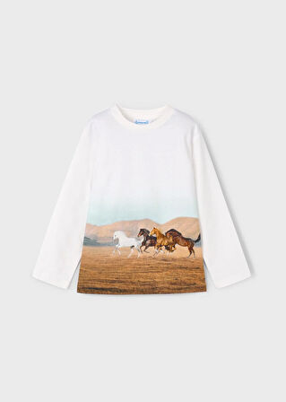 Mayoral Erkek Çocuk Baskılı Sweatshirt
