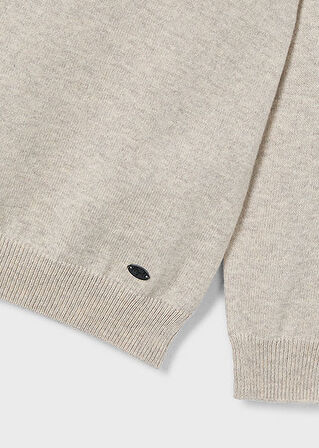 Mayoral Bej Erkek Çocuk Polo Yaka Örme Kazak 4122