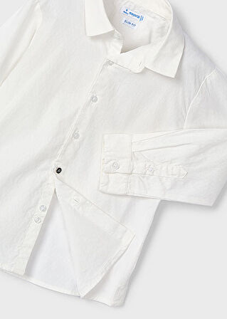 Mayoral Krem Erkek Çocuk Uzun Kollu Gömlek 4130