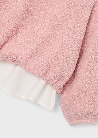 Mayoral Pembe Kız Çocuk Peluş Sweatshirt 4431