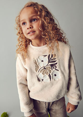 Mayoral Kız Çocuk Peluş Sweatshirt