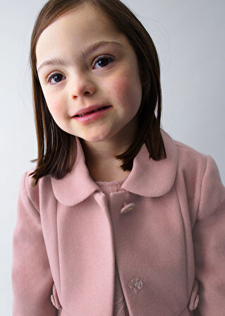 Mayoral Pembe Kız Çocuk Palto 4440