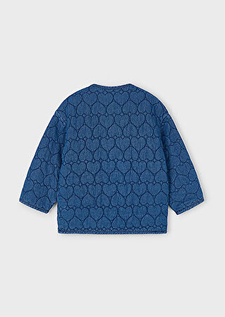 Mayoral Kız Çocuk Kalpli Denim Ceket 4442