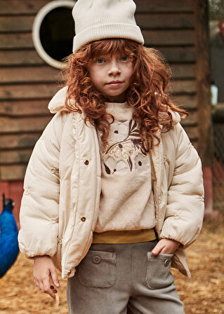 Mayoral Bej Kız Çocuk Ceket 4446