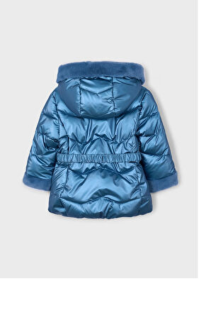 Mayoral Kız Çocuk Parlak Kaban 4-10 Yaş Mavi