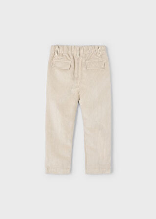 Mayoral Krem Erkek Çocuk Kadife Jogger Pantolon 4568