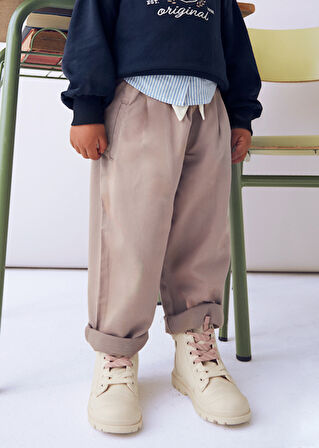 Mayoral Kahve Kız Çocuk Bol Pantolon 4577