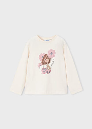 Mayoral Kız Çocuk Taytlı Takım 4-8Yaş Ekru