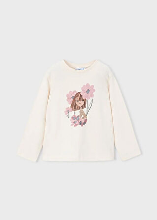 Mayoral Kız Çocuk Taytlı Takım 4-8Yaş Ekru