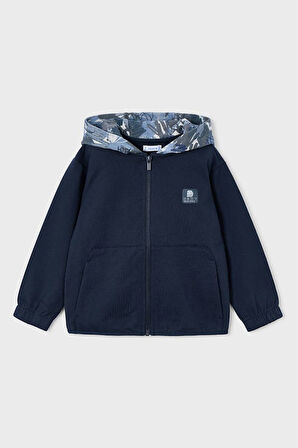 Erkek Çocuk Normal Kalıp 3 Parça Kamuflaj Desenli Eşofman Takımı - Lacivert | 3 Yaş