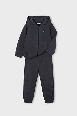 Erkek Çocuk Kapüşonlu Eşofman Takımı - Antrasit | 10 Yaş