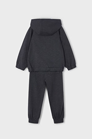 Erkek Çocuk Kapüşonlu Eşofman Takımı - Antrasit | 10 Yaş