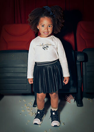 Mayoral Siyah Kız Çocuk Pileli Etek 4903